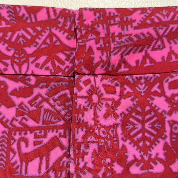 Coldwater Creek Pink Red Purple Crop Wide Leg Pants - Size 14 - Picture 3 of 8